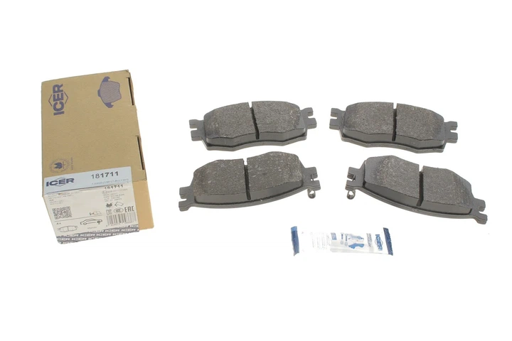 Комплект гальмівних колодок (дискових) ICER 181711 ICER 181711 KIA Rio; Hyundai I20, Accent 581011GA00, 581011GE00, 581011JA10 - Фото 4 Комплект гальмівних колодок (дискових) ICER 181711 ICER 181711 KIA Rio; Hyundai I20, Accent 581011GA00, 581011GE00, 581011JA10 - изображение 4