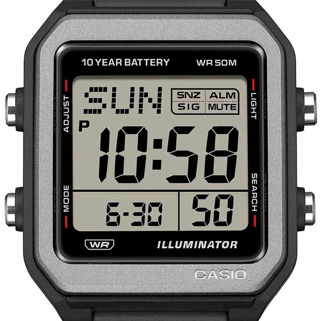 Чоловічі наручні годинники Casio W-221H-1AVDF - Фото 2 Чоловічі наручні годинники Casio W-221H-1AVDF - зображення 2