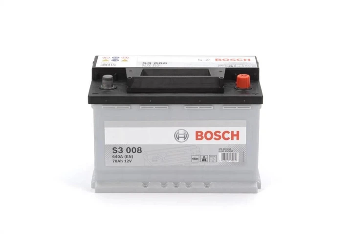 Автомобільний акумулятор Bosch S3 12В 70Агод 640А R+ для легкового авто (0 092 S30 080) - зображення 5