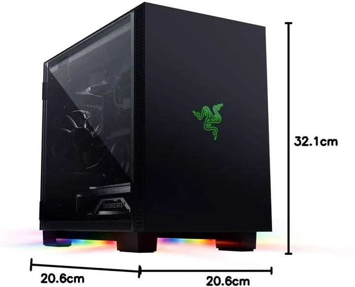 Корпус для ПК Razer Tomahawk Mini-ITX / Razer Chroma RGB / Без БП / Черный (101647091) - изображение 6