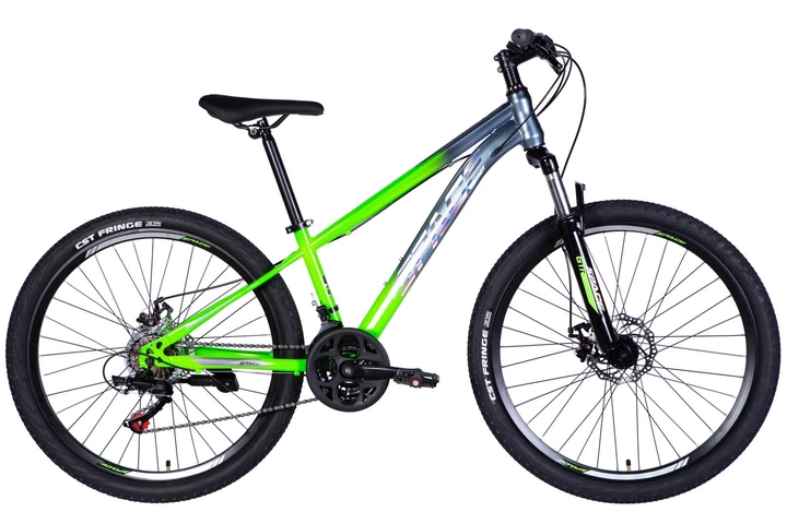 Велосипед ST 26" SPACE MARS DD FR рама-13" зелено-сріблястий 2026 - Фото 1 Велосипед ST 26" SPACE MARS DD FR рама-13" зелено-сріблястий 2026 - зображення 1