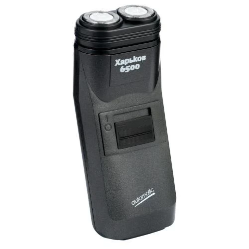 Електробритва Харків Х-6500, Black, 5W, роторна, сухе гоління, 2 головки для гоління, одинарне лезо, живлення від мережі, тример для скронь, механічна кнопка включення - изображение 2