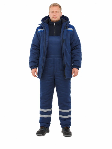 Костюм утепленный SVAN INDUSTRIAL с полукомбинезоном синий, размер 44-46/182-188 - изображение 2