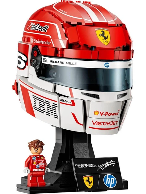 Конструктор LEGO Editions Formula 1 Шлем Шарля Леклера из команды Scuderia Ferrari HP (43014) - Фото 3 Конструктор LEGO Editions Formula 1 Шлем Шарля Леклера из команды Scuderia Ferrari HP (43014) - изображение 3