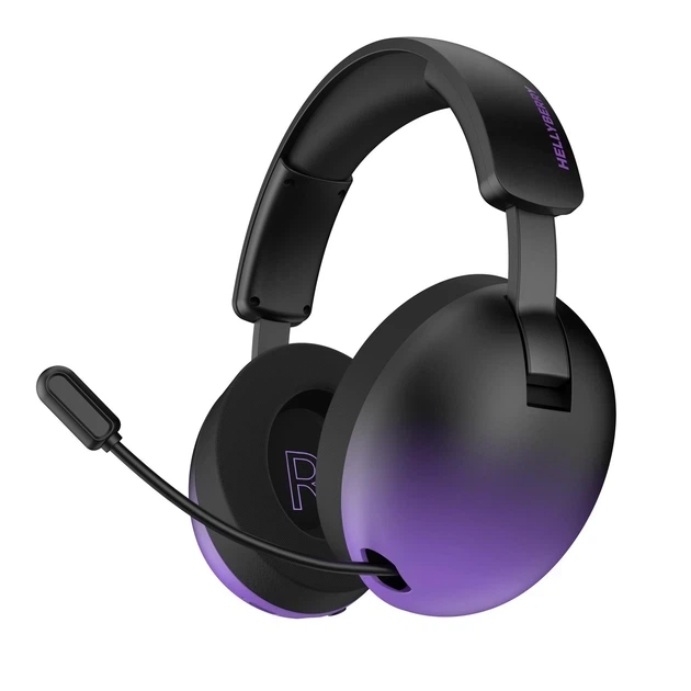 Bluetooth-гарнiтура Hator Hellyberry HH30 Pro Wireless Black/Violet (HH30_PRO_wireless_BV) - Фото 1 Bluetooth-гарнiтура Hator Hellyberry HH30 Pro Wireless Black/Violet (HH30_PRO_wireless_BV) - зображення 1