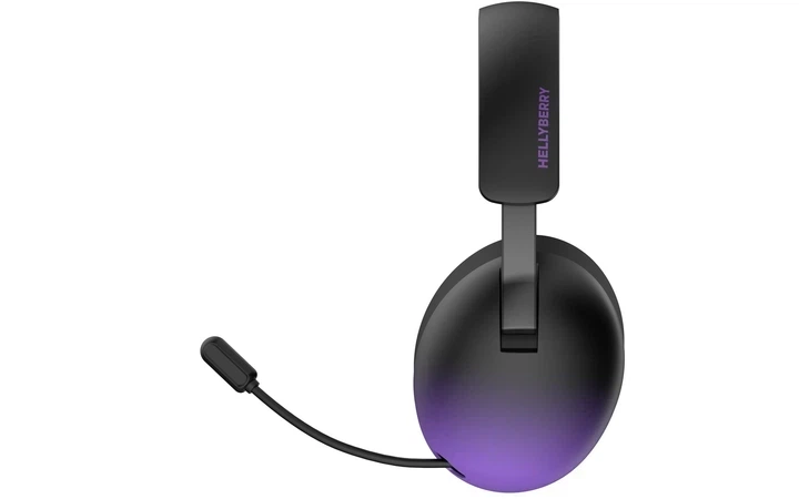 Bluetooth-гарнiтура Hator Hellyberry HH30 Pro Wireless Black/Violet (HH30_PRO_wireless_BV) - Фото 3 Bluetooth-гарнiтура Hator Hellyberry HH30 Pro Wireless Black/Violet (HH30_PRO_wireless_BV) - зображення 3