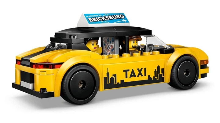 Конструктор LEGO City Жовте таксі 122 деталі (60487) - зображення 8