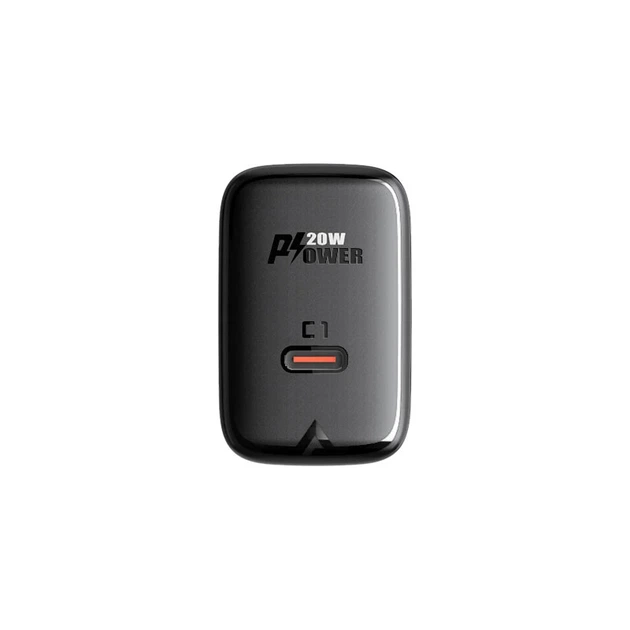 Мережевий зарядний пристрій ACEFAST A1 PD20W single USB-C charger Black - Фото 3 Мережевий зарядний пристрій ACEFAST A1 PD20W single USB-C charger Black - изображение 3