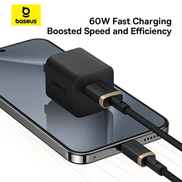Кабель Baseus Dura Series Fast Charging Cable USB to Type-C 60W 1m Gold+Black - зображення 11
