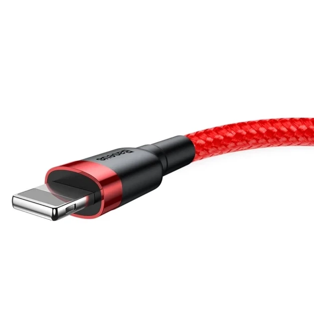 Кабель Baseus Cafule Cable USB For Lightning 1.5A 2m Red+Red - Фото 3 Кабель Baseus Cafule Cable USB For Lightning 1.5A 2m Red+Red - изображение 3