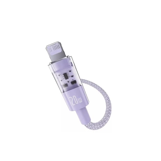 Кабель Baseus Gem Fast-Charging Data Cable USB-C to iP 20W 2m Nebula Purple - Фото 3 Кабель Baseus Gem Fast-Charging Data Cable USB-C to iP 20W 2m Nebula Purple - изображение 3