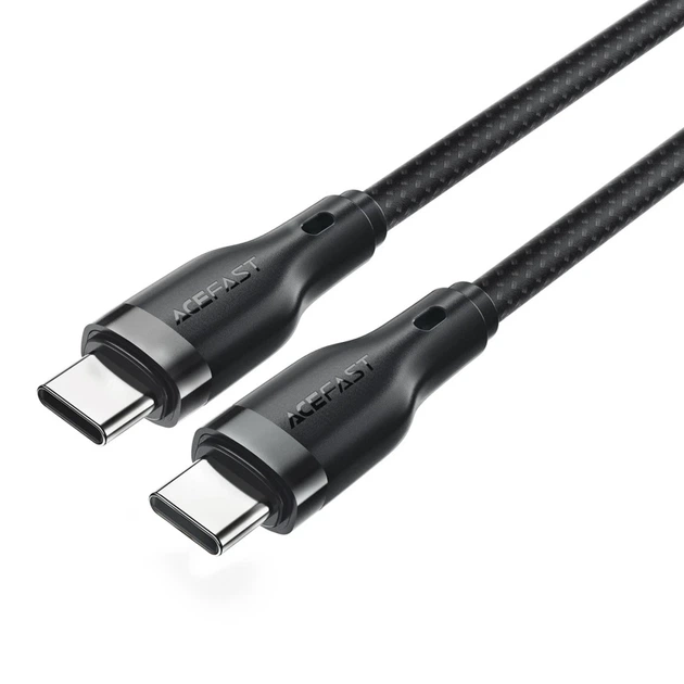 Кабель ACEFAST C8-03 USB-C to USB-C charging data cable Black - Фото 3 Кабель ACEFAST C8-03 USB-C to USB-C charging data cable Black - изображение 3