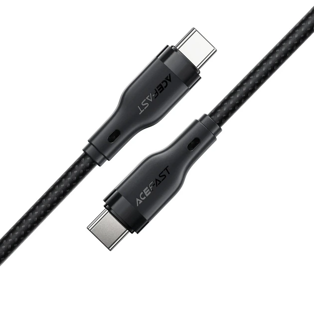 Кабель ACEFAST C8-03 USB-C to USB-C charging data cable Black - Фото 4 Кабель ACEFAST C8-03 USB-C to USB-C charging data cable Black - изображение 4