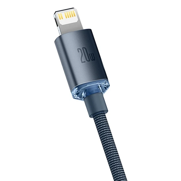Кабель Baseus Crystal Shine Series Fast Charging Data Cable Type-C to iP 20W 2m Black - изображение 5
