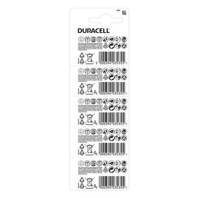 Батарейка Duracell CR2032 (5шт) - изображение 2