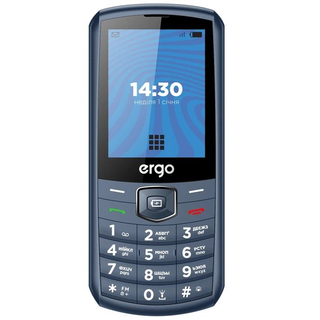 Мобильный телефон Ergo E285 Dual Sim Blue - Фото 1 Мобильный телефон Ergo E285 Dual Sim Blue - изображение 1