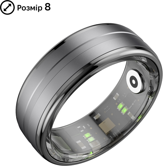 Смарт-кольцо INSPIRE HSR06 Розмір 8 Black (HSR06-8-black) - Фото 2 Смарт-кольцо INSPIRE HSR06 Розмір 8 Black (HSR06-8-black) - изображение 2