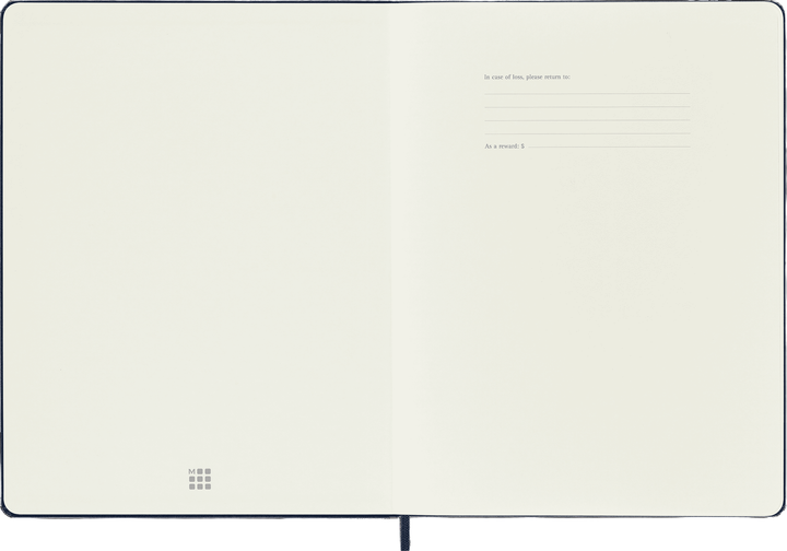 Notes Moleskine Classic XL Granatowy gładki 19 x 25 cm 192 strony (8055002855136) - obraz 3