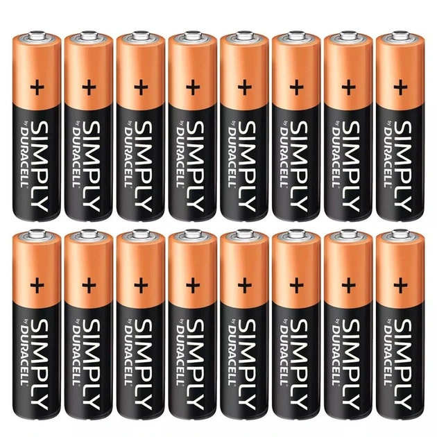 Батарейка Duracell Simply LR6/AA (16шт) - Фото 2 Батарейка Duracell Simply LR6/AA (16шт) - изображение 2