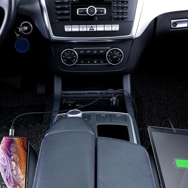 Автомобільний зарядний пристрій Baseus Magic Series Dual QC Digital Display 45W Black - Фото 8 Автомобільний зарядний пристрій Baseus Magic Series Dual QC Digital Display 45W Black - изображение 8