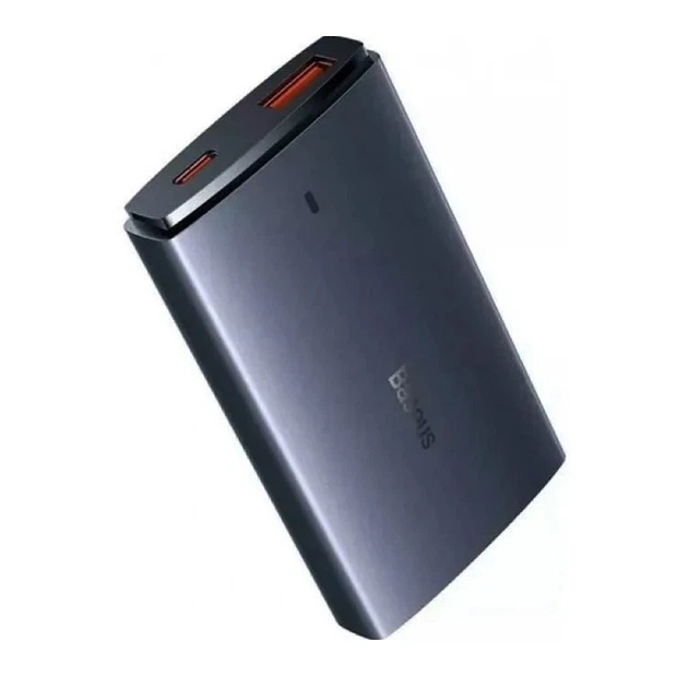 Мережевий зарядний пристрій з кабелем Baseus GaN5 Pro Ultra-Slim Fast Charger C+U 65W Gray((With Mini White Cable C to C 100W(20V/5A) 1m Black) - Фото 5 Мережевий зарядний пристрій з кабелем Baseus GaN5 Pro Ultra-Slim Fast Charger C+U 65W Gray((With Mini White Cable C to C 100W(20V/5A) 1m Black) - изображение 5