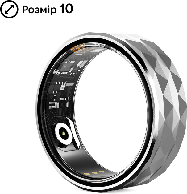 Смарт-кольцо INSPIRE HSR12 Размер 10 Silver (HSR12-10-silver) - Фото 2 Смарт-кольцо INSPIRE HSR12 Размер 10 Silver (HSR12-10-silver) - изображение 2