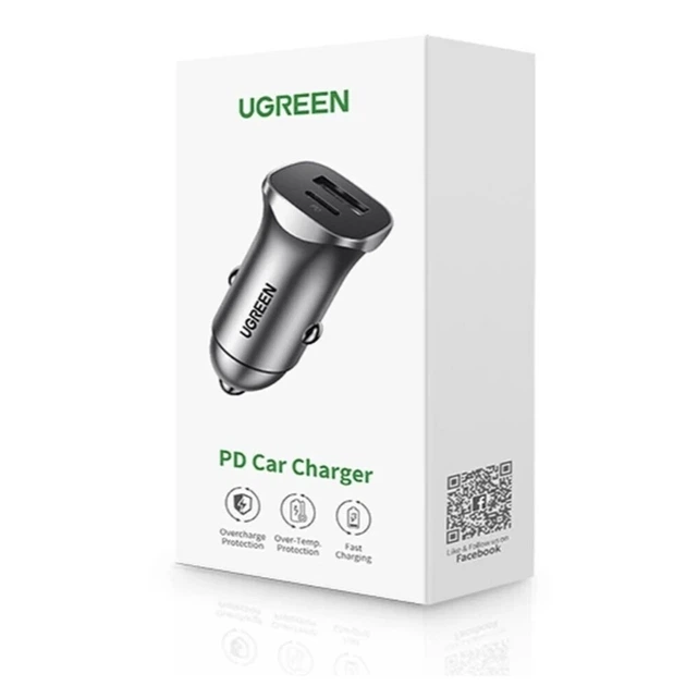 Автомобільний зарядний пристрій UGREEN CD130 Dual USB Car Charger (Space Gray) (UGR-30780) - Фото 2 Автомобільний зарядний пристрій UGREEN CD130 Dual USB Car Charger (Space Gray) (UGR-30780) - изображение 2