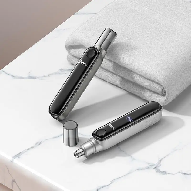 Тример Hoco HP33 electric nose hair trimmer with display metal gray - изображение 4