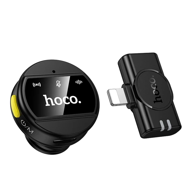 Бездротова мікрофонна система HOCO L21 Charm magnetic (Lightning) Black - Фото 4 Бездротова мікрофонна система HOCO L21 Charm magnetic (Lightning) Black - изображение 4