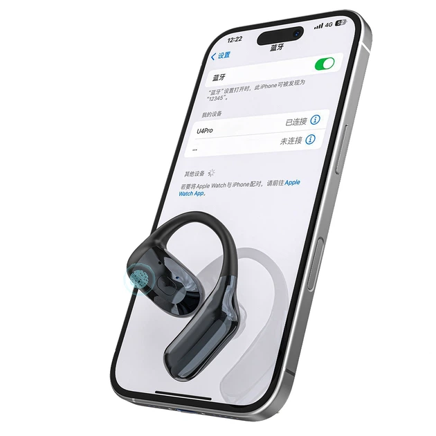 Беспроводная гарнитура Dudao U4Pro Black (6976625336319) - изображение 4