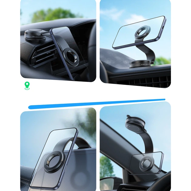 Магнітний тримач Joyroom JR-ZS518 Bendable Magnetic Phone Holder Black (6956116752514) - Фото 11 Магнітний тримач Joyroom JR-ZS518 Bendable Magnetic Phone Holder Black (6956116752514) - зображення 11