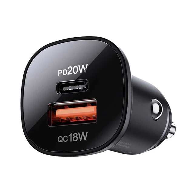 Автомобільний зарядний пристрій ACEFAST B1 mini 38W(USB-C+USB-A) dual-port metal car charger - изображение 3