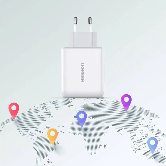 Мережевий зарядний пристрій UGREEN CD170 38W USB-C Wall Charger EU (White) (UGR-60468) - изображение 10