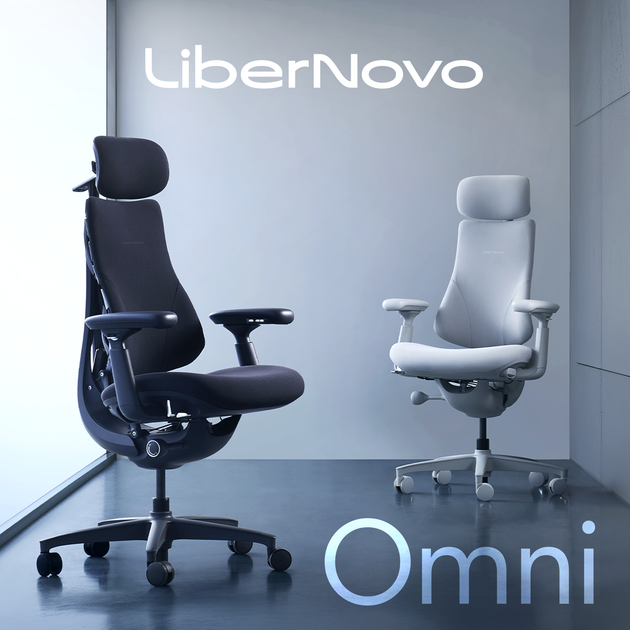 Эргономичное кресло LiberNovo Omni Space Gray динамическая поддержка позвоночника - изображение 13