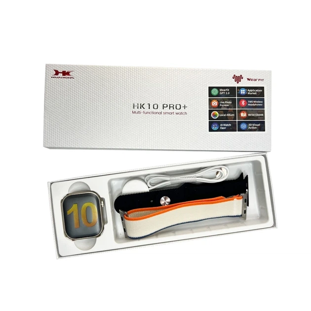 Смарт-годинник HK 10 Pro Plus 46mm. 260 mAh. IP67+Amoled Gold-Black - Фото 4 Смарт-годинник HK 10 Pro Plus 46mm. 260 mAh. IP67+Amoled Gold-Black - изображение 4