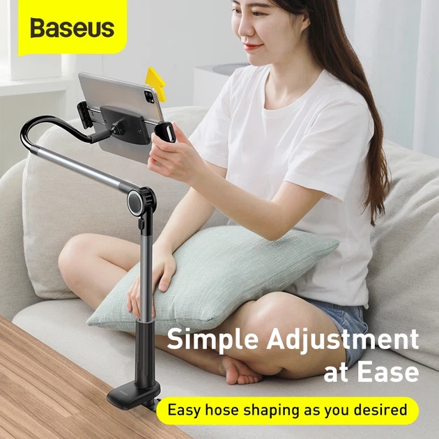Тримач для мобiльного Baseus Otaku life rotary adjustment lazy holder Pro(Applicable for phone/ ipad) gray - Фото 11 Тримач для мобiльного Baseus Otaku life rotary adjustment lazy holder Pro(Applicable for phone/ ipad) gray - зображення 11