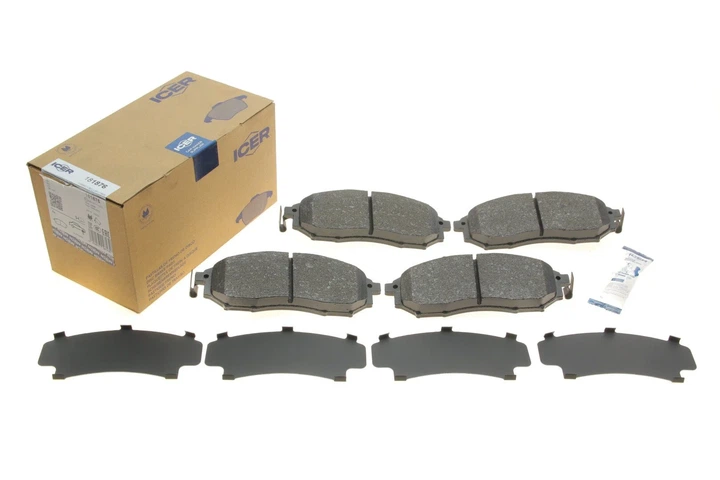 Колодки гальмові ICER 181876 Infiniti M, Q, QX, EX, G, FX; Renault Kaleos; Nissan Qashqai, Murano, Navara, Pathfinder 410600023R, 410600V790, 410603072R - зображення 2
