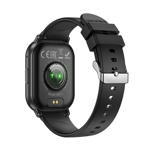 Смарт-годинник BOROFONE BD11 51mm. 220 mAh. IPX4 Smart sports watch (call version) Black - изображение 5