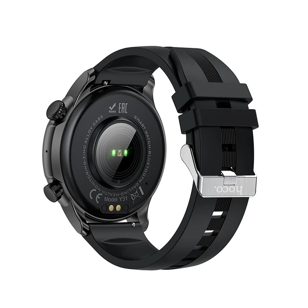 Смарт-годинник HOCO Y31 37mm, 250 mAh, Smart sports watch(call version) Black - изображение 4