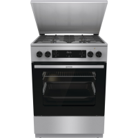 Плита комбінована Gorenje GKS6C71XF з електродуховкою 71 л 4 конфорки Нержавіюча сталь - Фото 2 Плита комбінована Gorenje GKS6C71XF з електродуховкою 71 л 4 конфорки Нержавіюча сталь - зображення 2