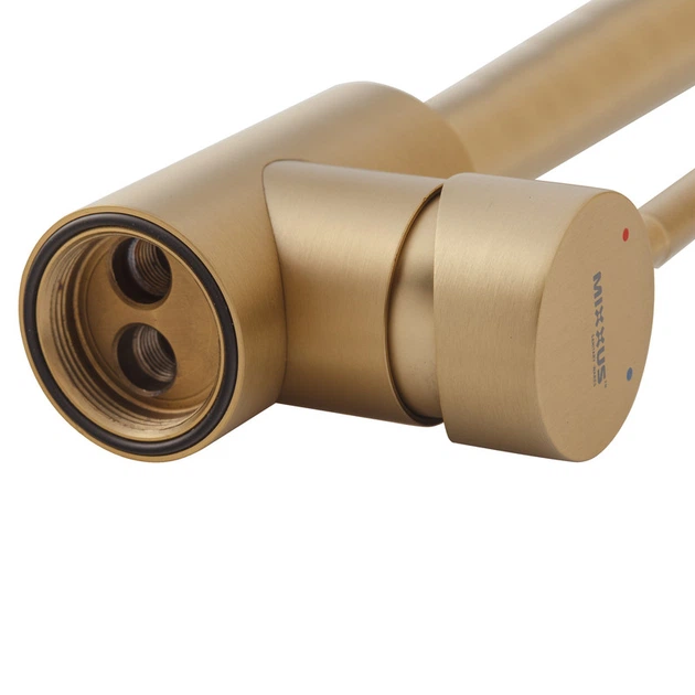 Змішувач для кухні Mixxus SUS-011 Brushed Gold з нерж.сталі SUS304 (Колір матове золото) (MI8435) - зображення 3