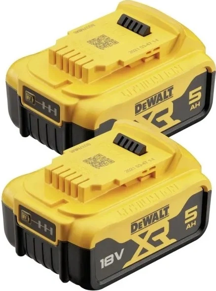 Набір акумуляторних батарей для інструментів DeWalt 5 Аг 18 В 2 шт. (DCB184P2-XJ) - зображення 2