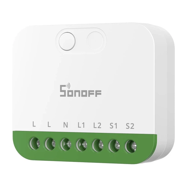 Двоканальний міні перемикач Sonoff MINI-2GS Matter (MINI-2GS) - зображення 3