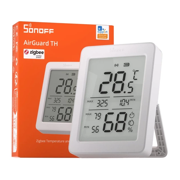Датчик температуры и влажности Sonoff AirGuard SNZB-02DR2 ZigBee LCD (SNZB-02DR2) - изображение 3