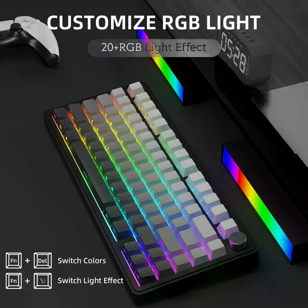 Игровая клавиатура ATTACK SHARK X85 Gradient Black - изображение 7