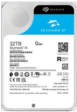 Dysk twardy SkyHawk AI 32TB 3.5" SATA Seagate (ST32000VE000) - obraz 4