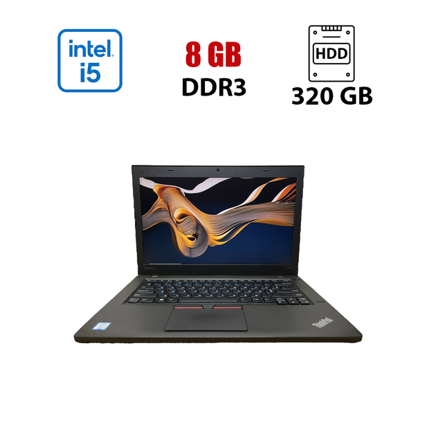 Ноутбук Lenovo ThinkPad T460 / 14" (1366х768) TN / Intel Core i5-6200U (2 (4) ядра по 2.3 - 2.8 GHz) / 8 GB DDR3 / 320 GB HDD / Intel HD Graphics 520 / WebCam б/у - Фото 1 Ноутбук Lenovo ThinkPad T460 / 14" (1366х768) TN / Intel Core i5-6200U (2 (4) ядра по 2.3 - 2.8 GHz) / 8 GB DDR3 / 320 GB HDD / Intel HD Graphics 520 / WebCam б/у - изображение 1