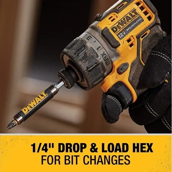 Акумуляторний шурупокрут DeWalt 12 В з 2 акумуляторами 2 Аг (DCF601D2-QW) - зображення 5