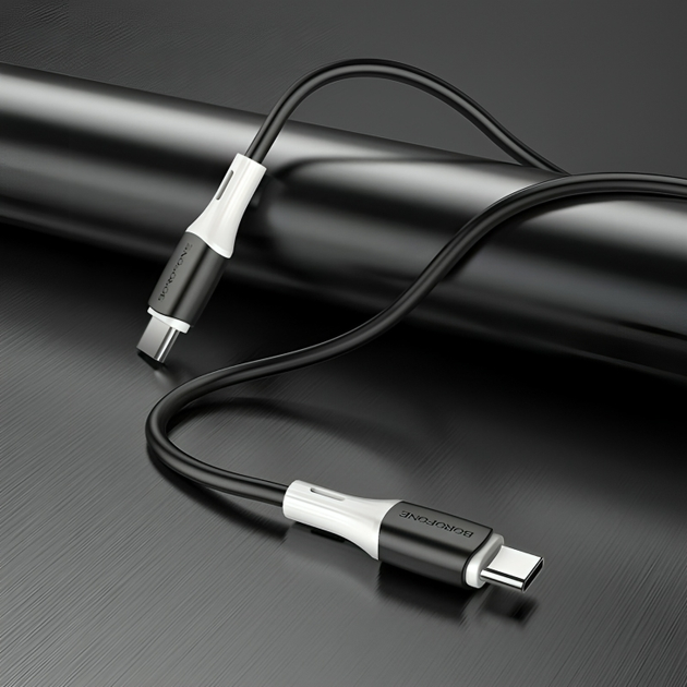 Кабель BOROFONE BX79 silicone charging for Micro 2.4A/1m чорний - Фото 3 Кабель BOROFONE BX79 silicone charging for Micro 2.4A/1m чорний - изображение 3