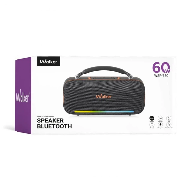 Портативная колонка WALKER WSP-750, 60W - Фото 2 Портативная колонка WALKER WSP-750, 60W - изображение 2